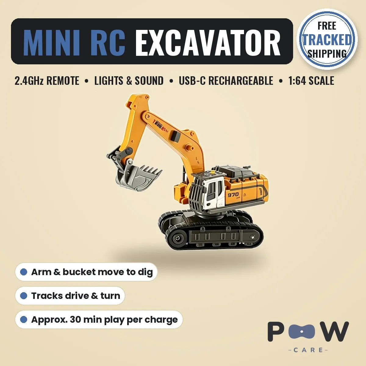 POW - Mini RC Construction Vehicles