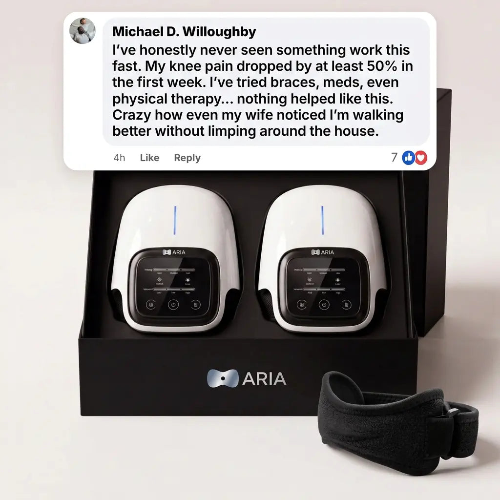 ARIA Therapy heated knee massager